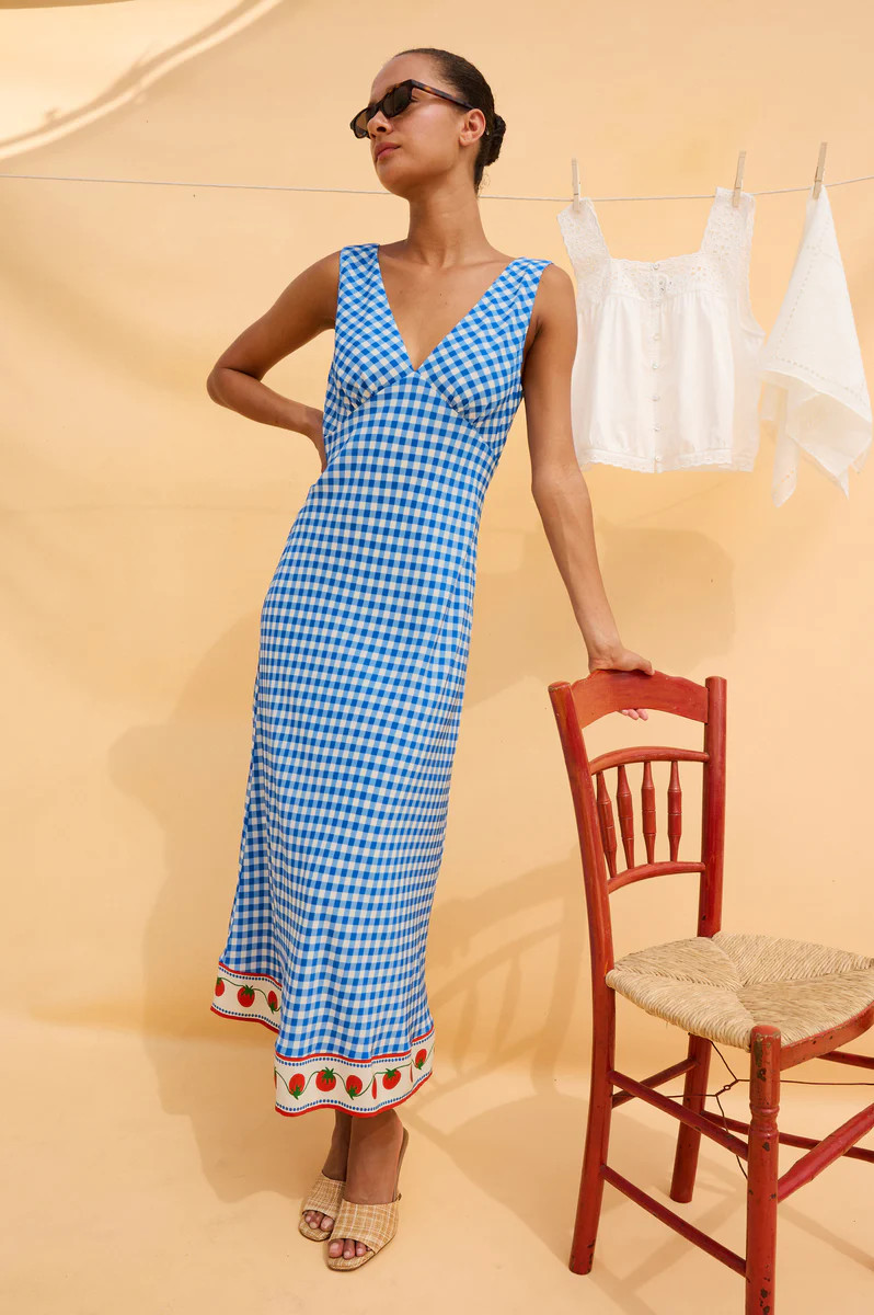 RAILS X GIADZY SERAFINA DRESS - GINGHAM TOMATOES | Rails