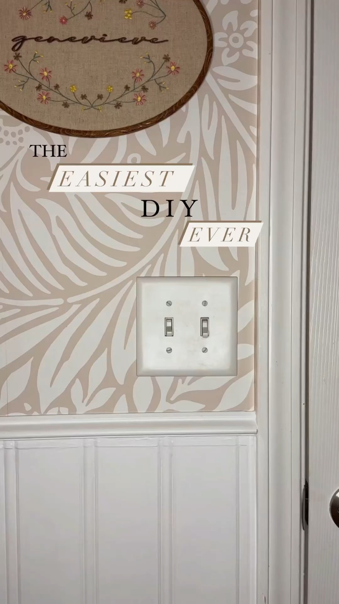 The easiest DIY ever #LTKunder50 #switchplate #lightswitch #anthroinspired #homedesign #diy 

#LTKFindsUnder50 #LTKVideo #LTKBaby
