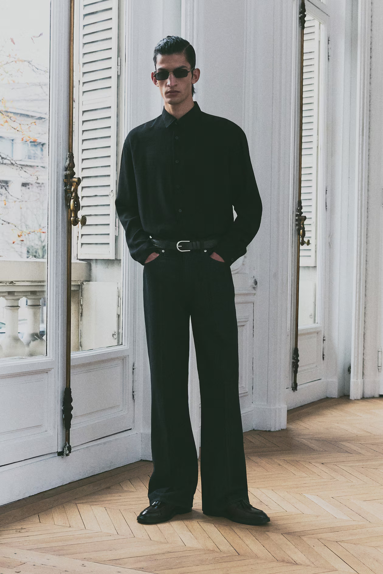 Gecrinkeltes Hemd in Regular Fit | H&M (DE, AT, CH, NL, FI)