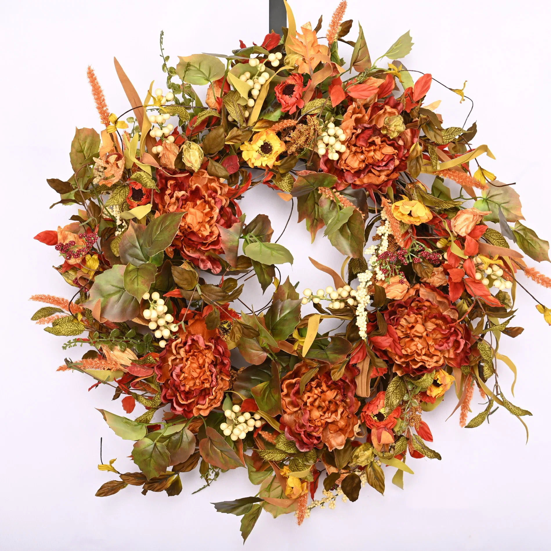 The Holiday Aisle® Peony Berry 26" Wreath & Reviews | Wayfair | Wayfair North America