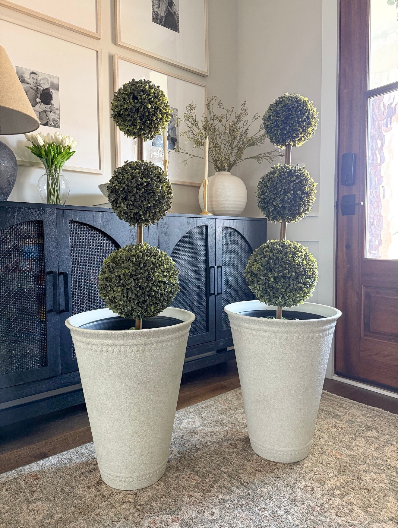 Pottery Barn look for less!! How gorgeous are these Walmart planters! 

#LTKHome