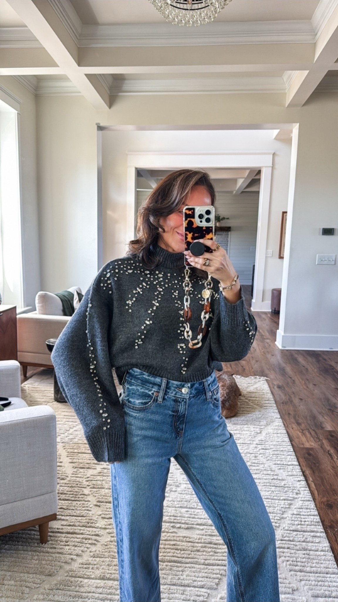 New Year’s Eve holiday embellished sweater in XS 

#LTKHoliday #LTKFindsUnder100