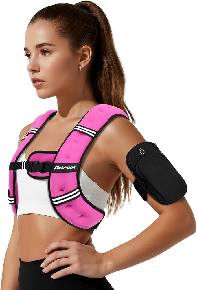 Weighted Vest for Woman Man 5lb/6lb/8lb/12lb/15lb/20lb/25lb/30lb Weighted Vest for Walking, Stren... | Amazon (US)