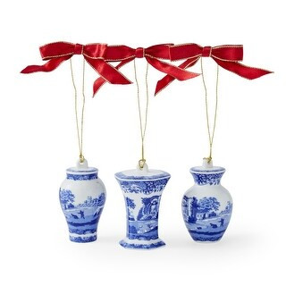 Spode Set of 3 Blue Italian Mini Urn Ornaments | Bed Bath & Beyond