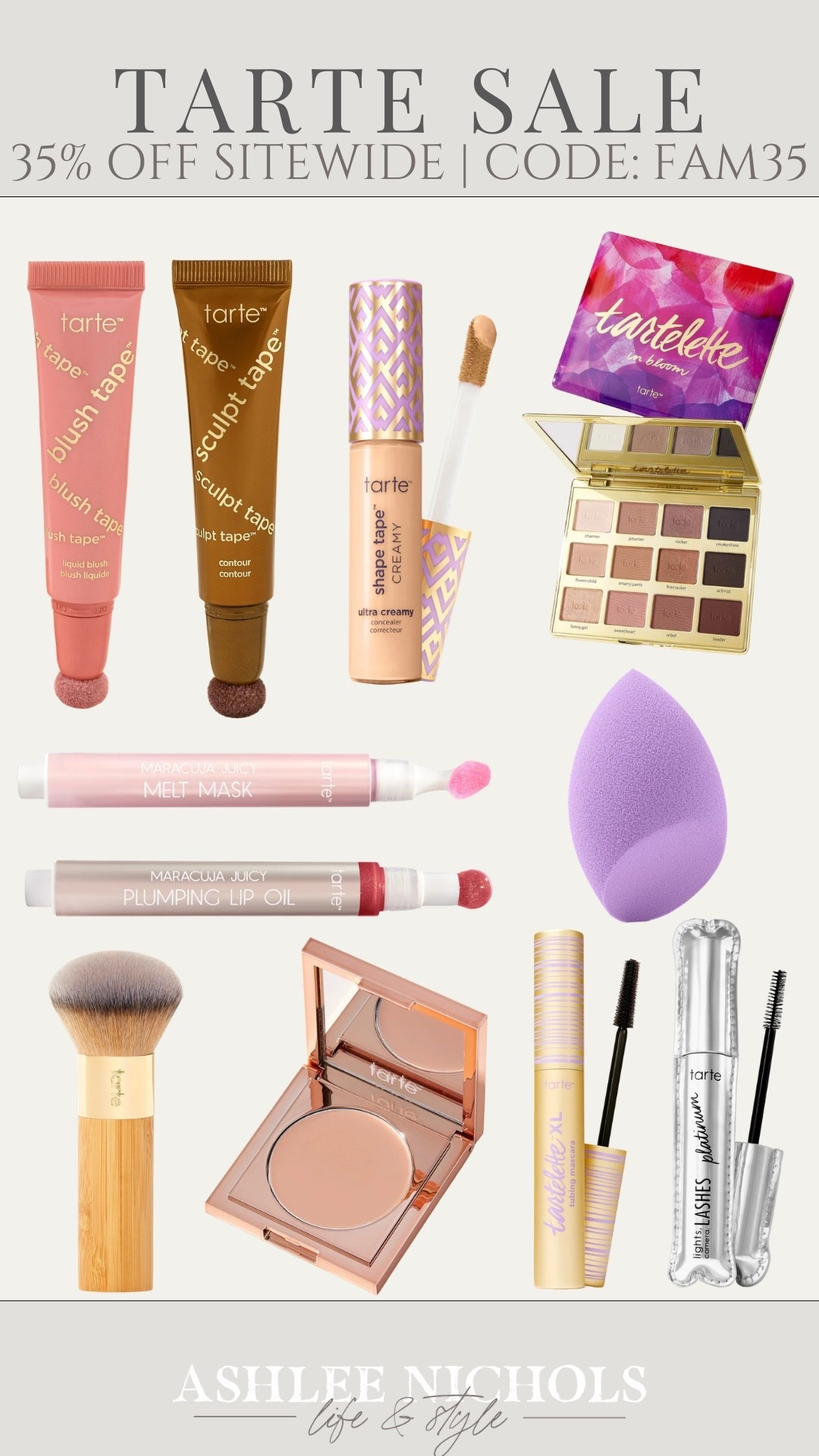 Tarte beauty sale! 35% off sitewide with code: FAM35

Beauty sale, makeup sale, eyeshadow, mascara, lip oil, makeup brush

#LTKSeasonal #LTKBeauty #LTKSaleAlert