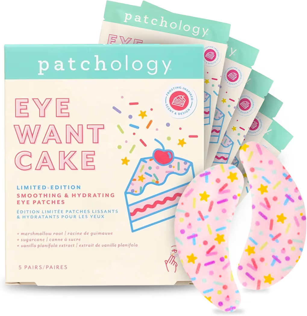 Patchology Eye Want Cake Limited Edition Hydrating & Smoothing Eye Patches – Under Eye Masks fo... | Amazon (US)