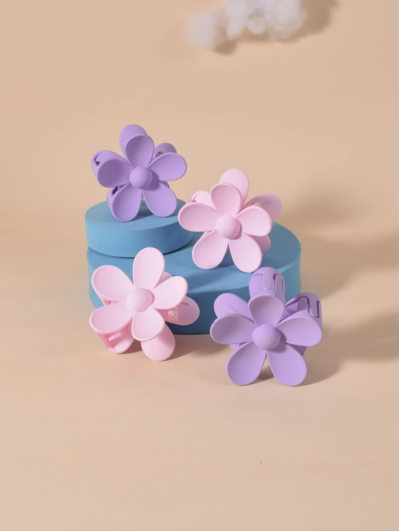 4pcs Flower Design Hair Claw | SHEIN