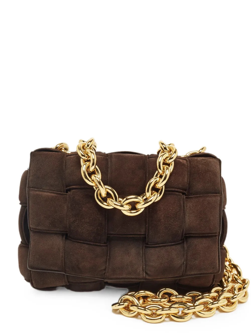Bottega Veneta Pre-Owned Cassette Chain cross body bag - Brown | Farfetch Global
