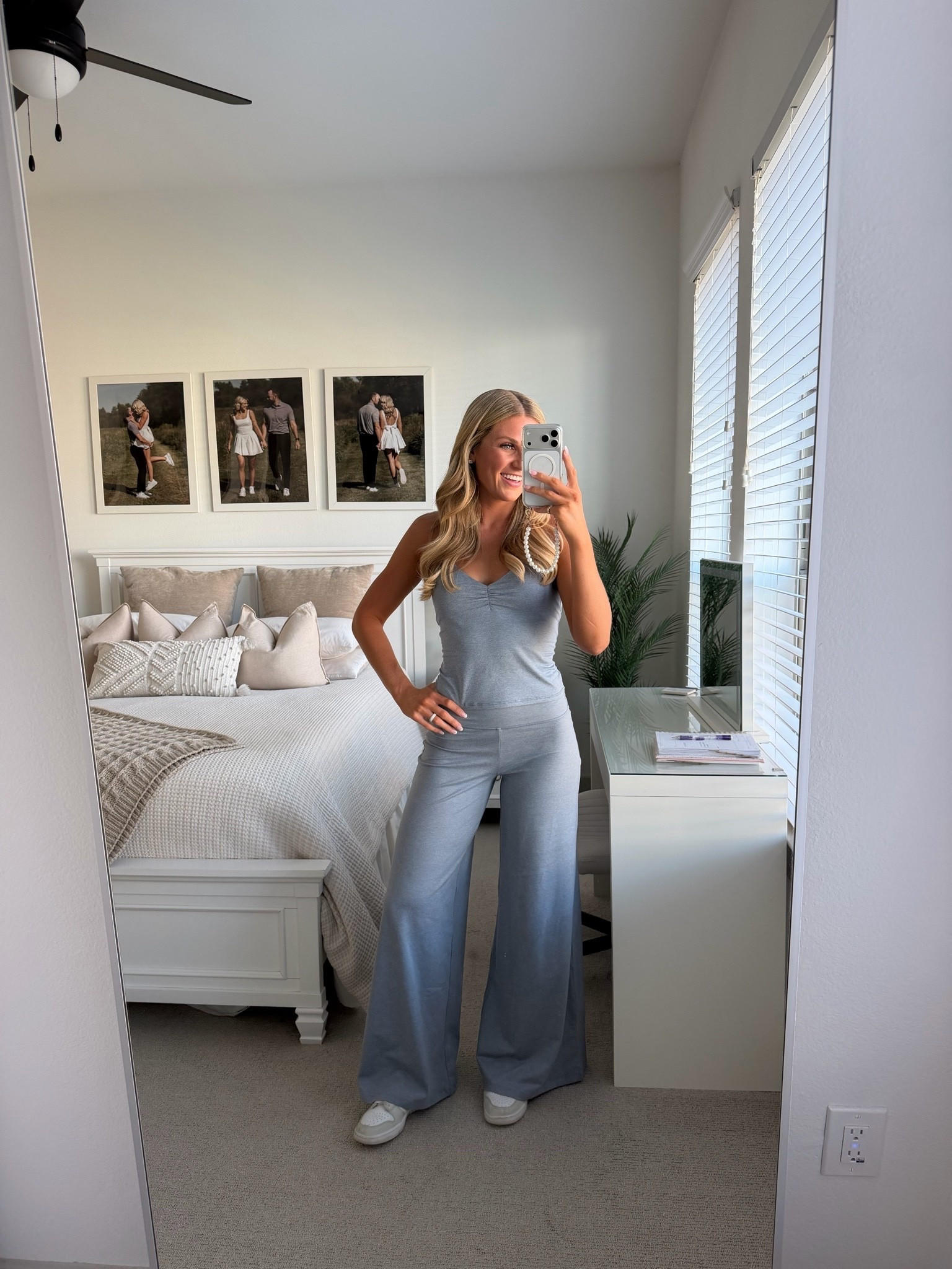 Love this new Vuori set - halter tank top and wide leg pants 🙌🏼🩵

#LTKootd #LTKSeasonal #LTKBeauty