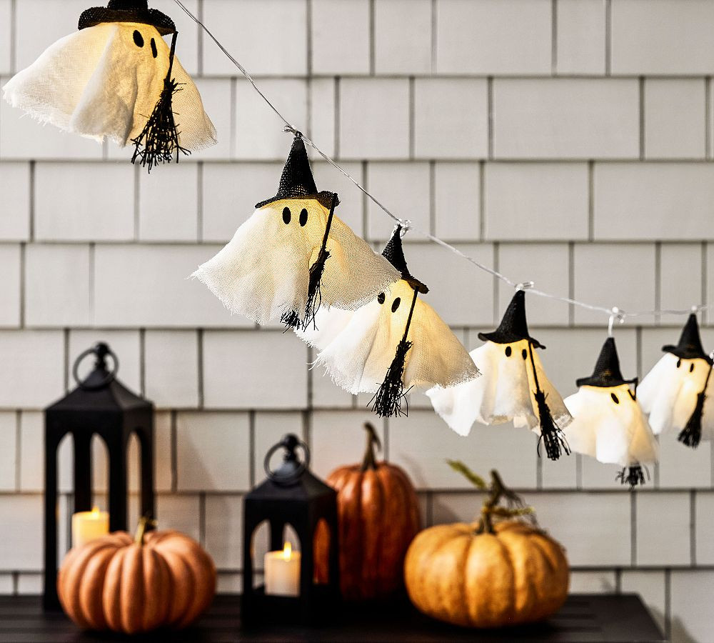 Lit Witch Ghost String Lights | Pottery Barn (US)