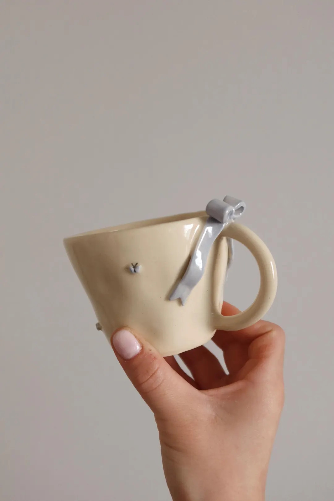 Bow Butterfly Mug | Coquette Style Handmade Ceramic Mug | Cute Minimalist Bow Home Decor - Etsy C... | Etsy (US)