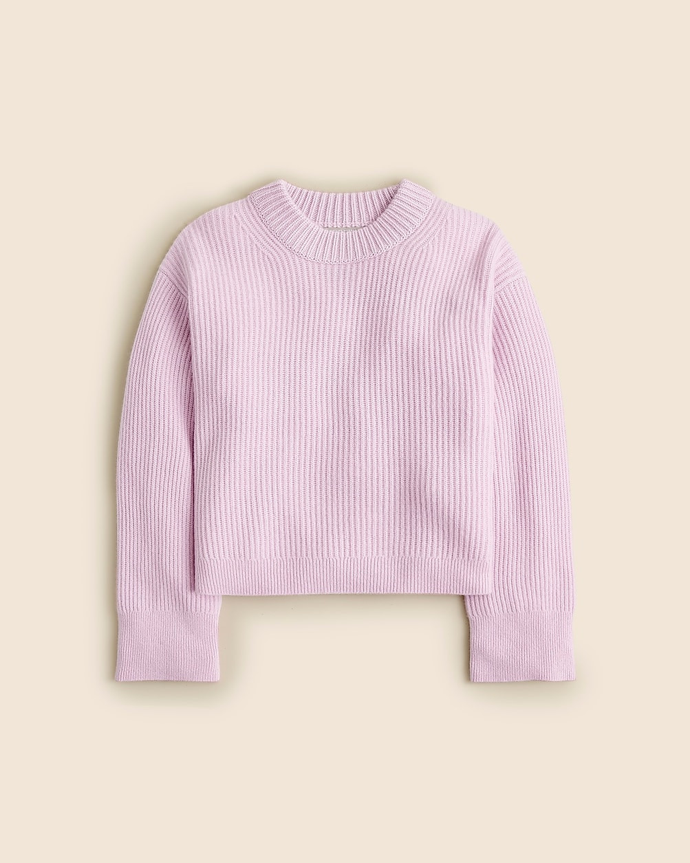 Ribbed cashmere cropped crewneck sweater | J. Crew US