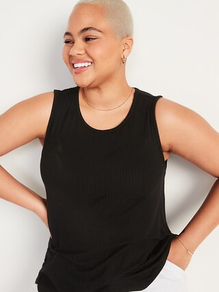 Loose Rib-Knit Tank Top for Women | Old Navy (US)