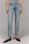 MOTHER The Hiker Hover Mid-Rise Straight-Leg Jeans | Anthropologie (US)