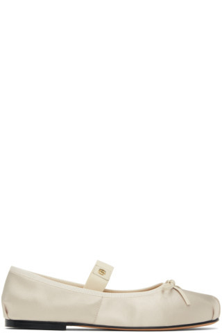 Beige Jolie Ballerina Flats | SSENSE