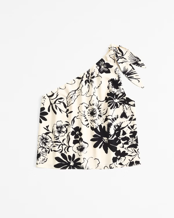 Women's Asymmetrical Satin Set Top | Women's New Arrivals | Abercrombie.com | Abercrombie & Fitch (US)