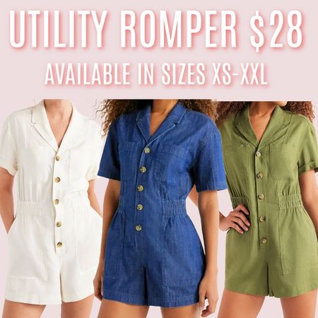 This utility romper is perfect for summer. Whether you are running errands or need a cute look to take with you on vacation.

(5’5”) I’m wearing a size medium romper.

#LTKFindsUnder50 #LTKOver40 #LTKMidsize