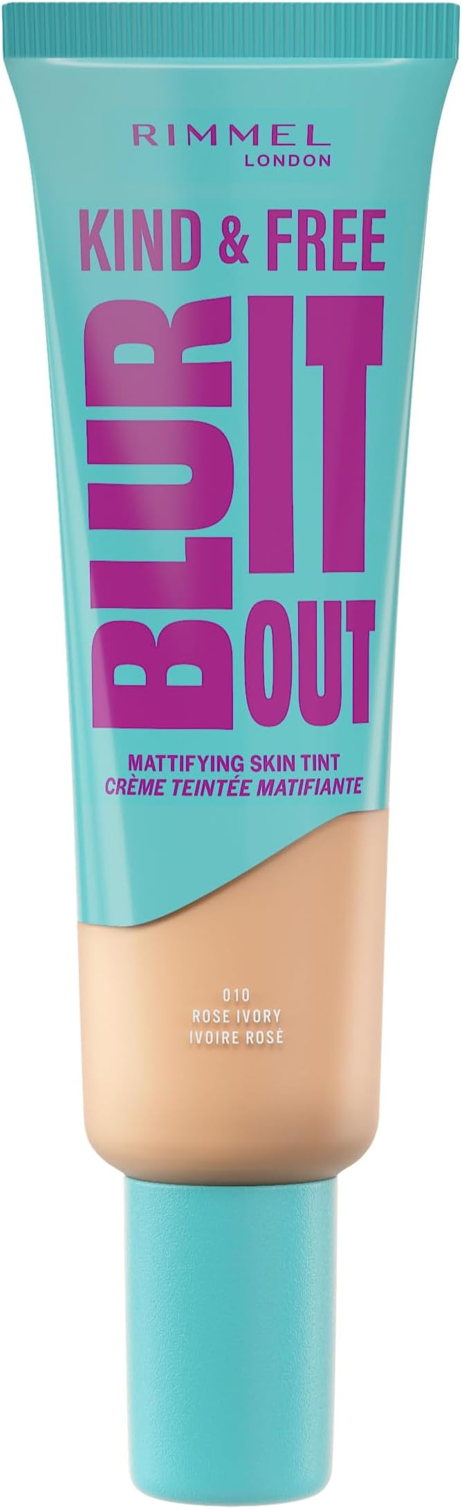 RIMMEL PERFECTEUR DE TEINT MATIFIANT KIND & FREE ROSE IVORY 010 30ML | Amazon (FR)