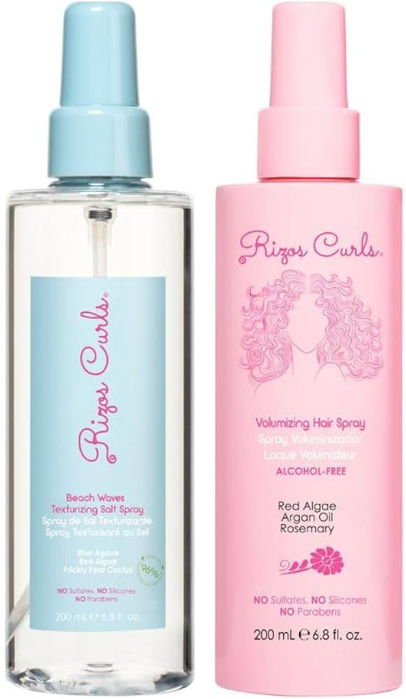 Rizos Curls Beach Waves Texturizing Salt Spray & Volumizing Hair Spray Bundle | Amazon (US)