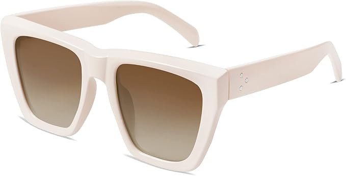 SOJOS Vintage Oversized Square Cat Eye Polarized Sunglasses for Women Trendy Fashion Cateye Style... | Amazon (US)