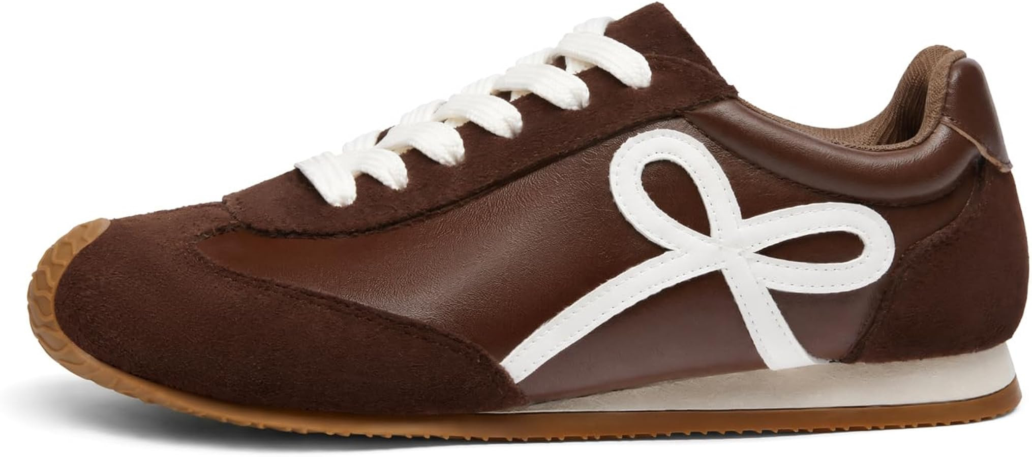 Coutgo Womens Slip On Fashion Sneakers Lace Up Sneaker Walking Shoes | Amazon (US)