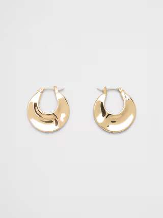 Organic Huggie Earrings | Banana Republic Factory
