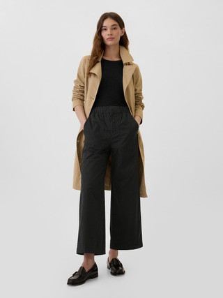 High Rise Easy Stripe Wide-Leg Khakis | Gap Factory | Gap Factory