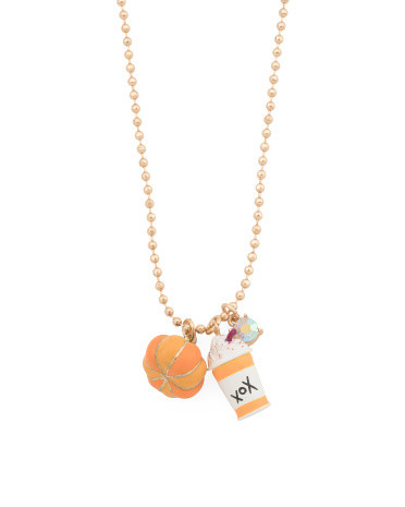 Pumpkin Spice Pendant Necklace | TJ Maxx
