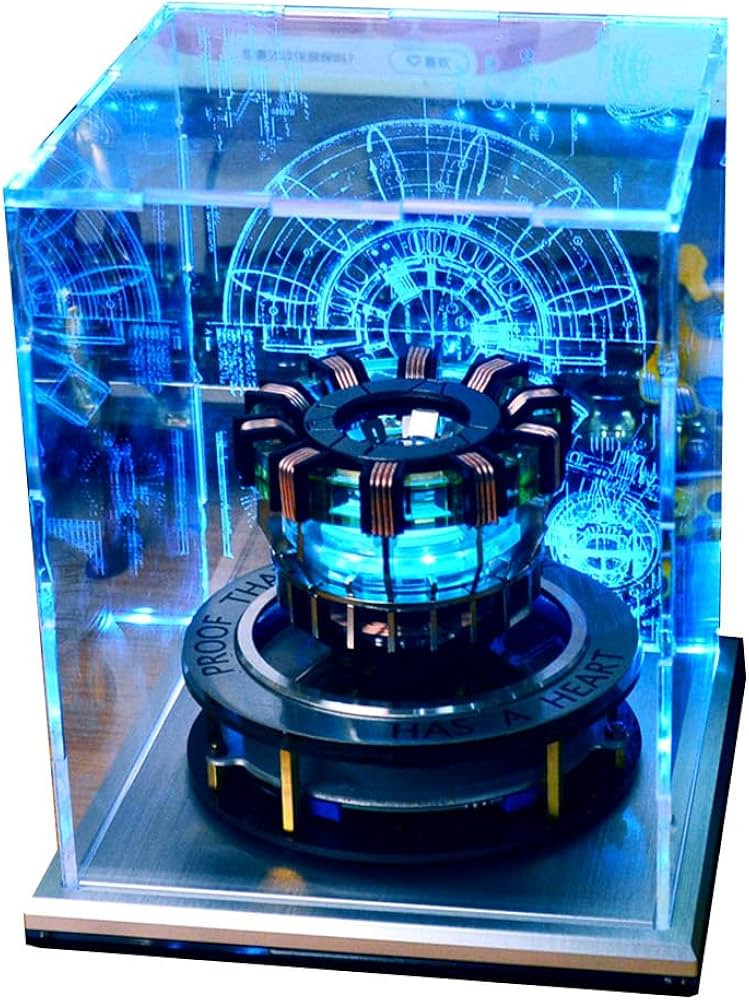 1/1 Scale MK2 Floating Arc Reactor, Floating Rotating LED Tech Desk Ornament with Holographic Shi... | Amazon (US)
