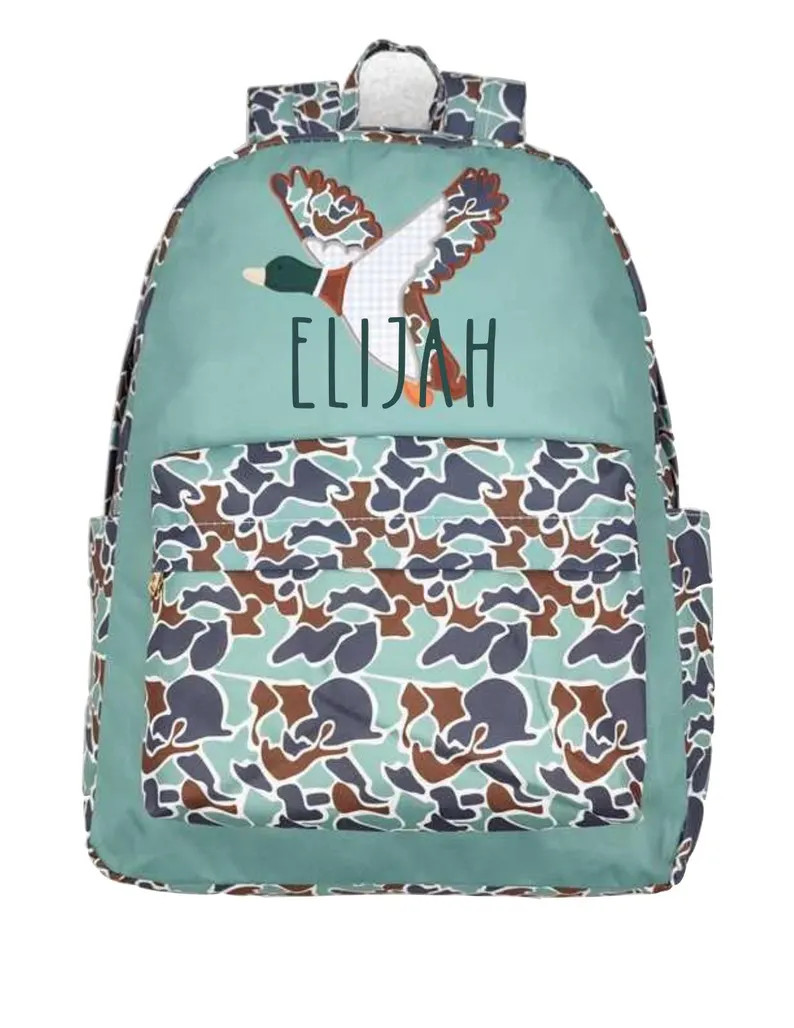 Embroidered Duck Camo Backpack - Etsy | Etsy (US)