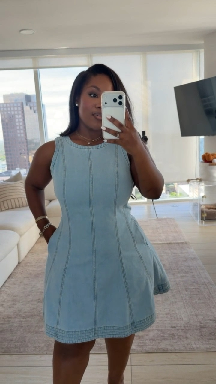Loving the cinched waist on this denim mini dress. It’s super comfy and the details are so good 🤏🏾🤏🏾

Size: L 

Denim dress, Walmart finds, Walmart fashion, spring dresses, spring outfits, affordable dress, mini dress, Emmy Petit 

#LTKMidsize #LTKPetite #LTKSeasonal