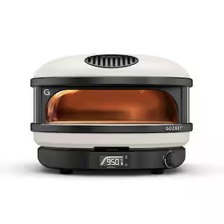 Arc Propane Outdoor Pizza Oven in Bone White | The Home Depot