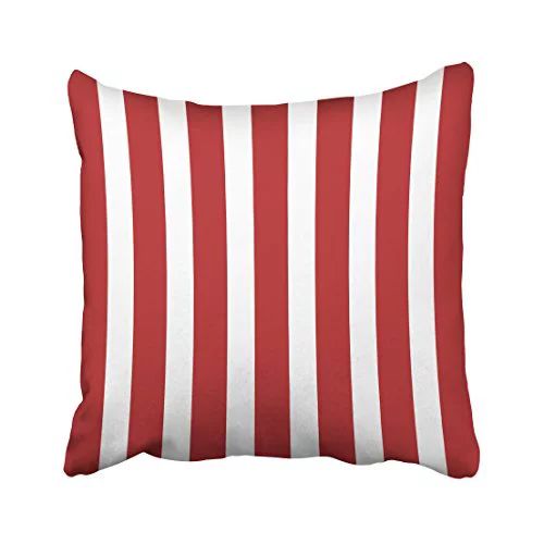 WinHome Square Throw Pillow Covers Retro Nautical Stripe In Patriotic Red Pillowcases Polyester 1... | Walmart (US)