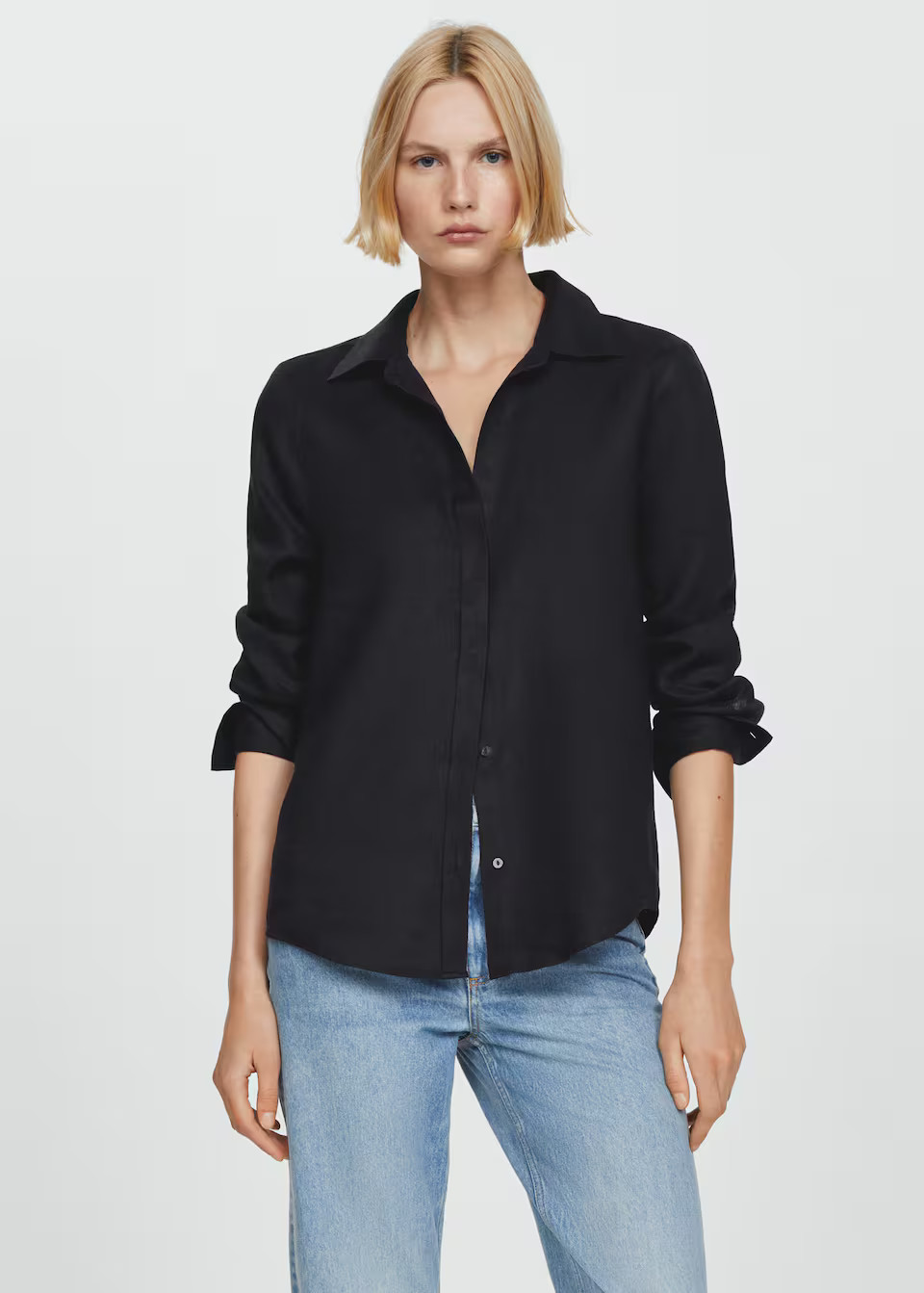Linen 100% shirt -  Women | Mango United Kingdom | MANGO (UK)