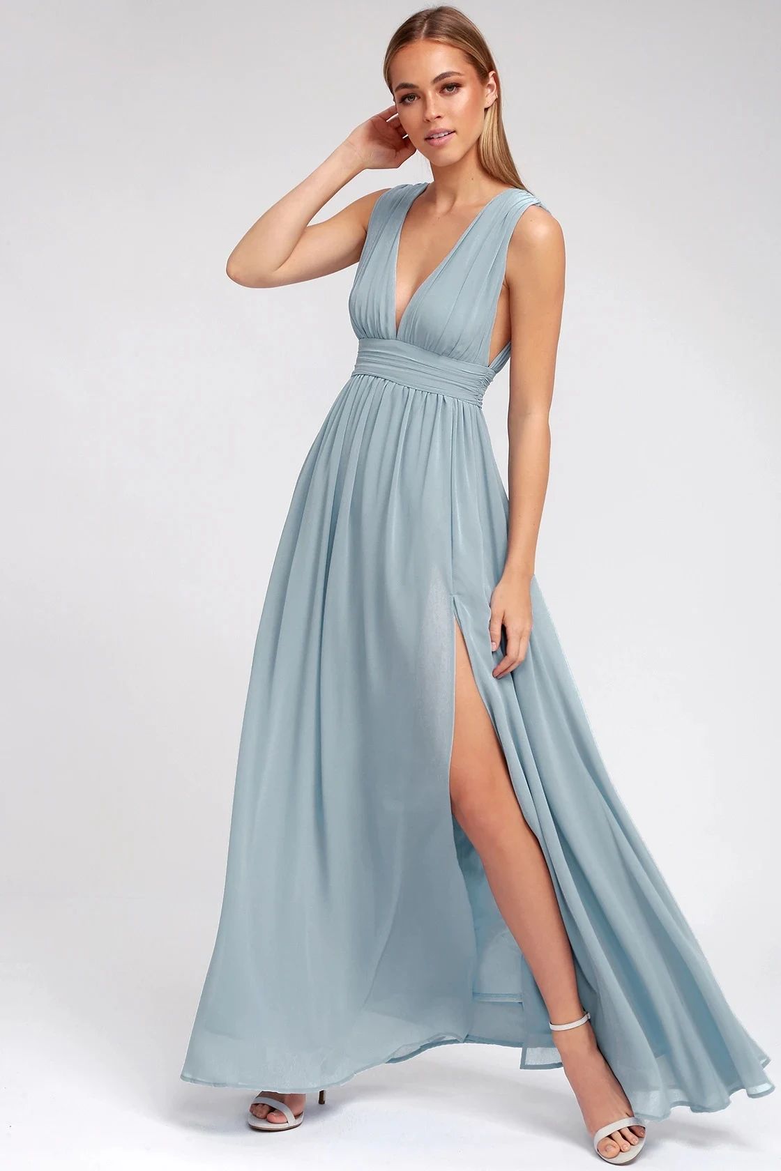 Heavenly Hues Light Blue Maxi Dress | Lulus (US)