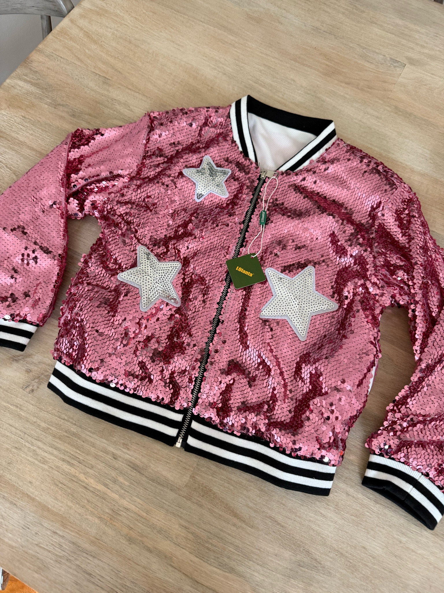 Girls Sequin Jacket, Long Sleeve Kids Bomber! 

#LTKKids #LTKSeasonal #LTKHalloween