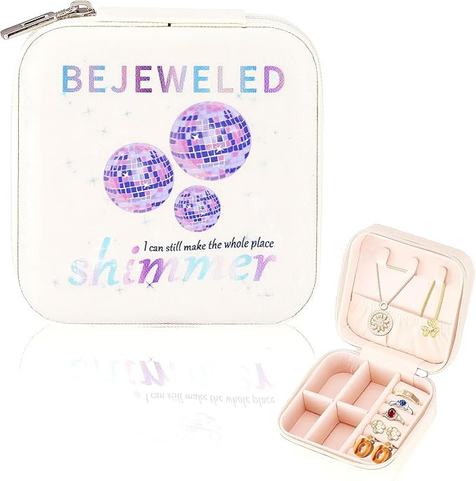 Sincerez Jewelry Box, Small Jewelry Case for TS Fans, Music Lover Gifts-Portable Jewelry Case for... | Amazon (US)