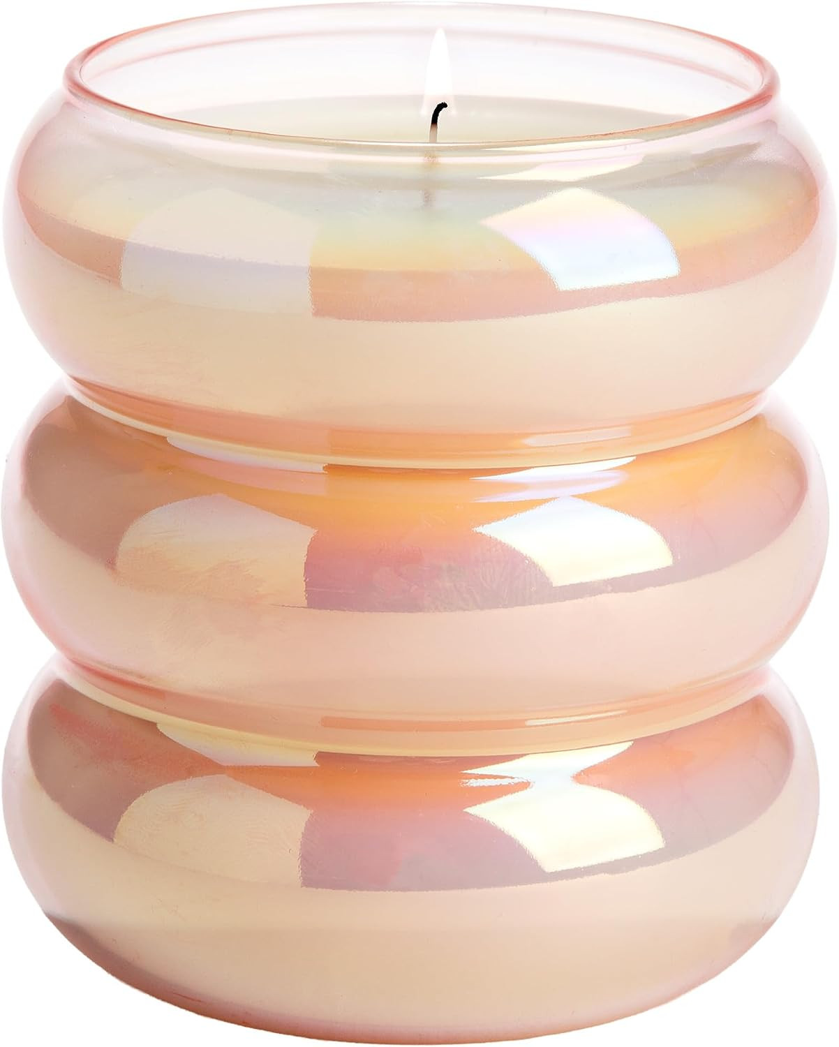 Paris Hilton Cupcake Sprinkles Scented Candle, Bubble Glass Vessel with Pink Iridescent Finish, Premium Plant Wax Blend, Cotton Wick, 18-Ounce | Amazon (US)