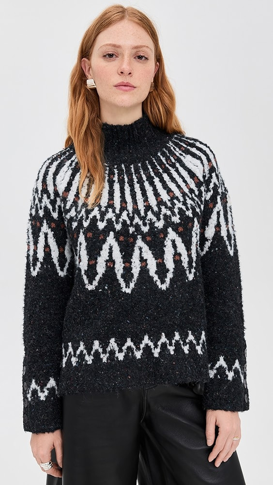 Vicki Boucle Fair Isle Sweater | Shopbop