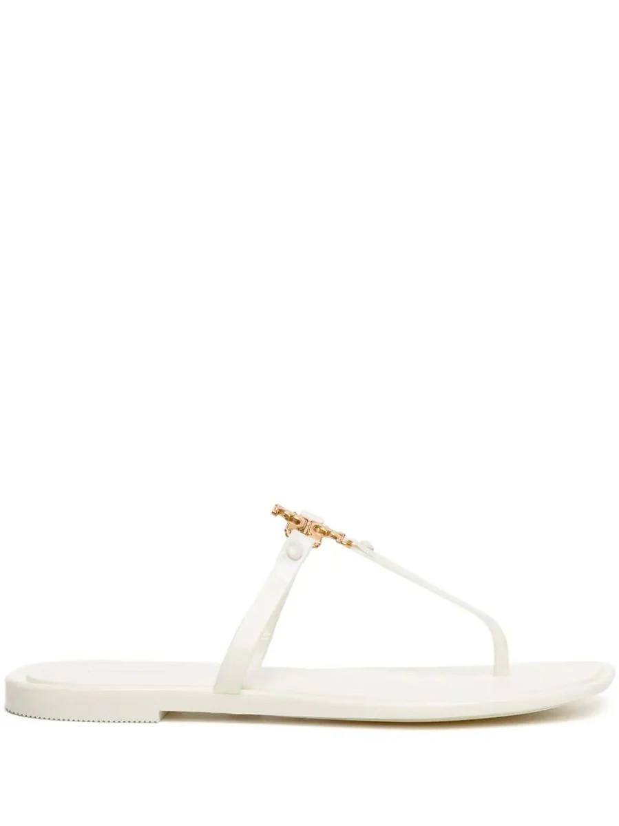 Tory Burch White Leather Sandals | Baltini