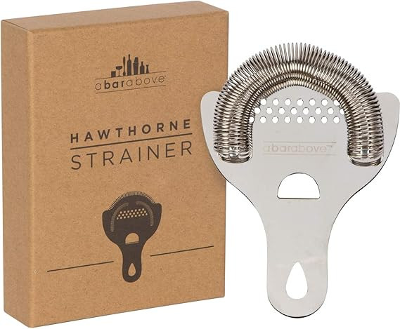 Hawthorne Cocktail Strainer - Stainless Steel Strainer for Professional Bartenders and Mixologist... | Amazon (US)