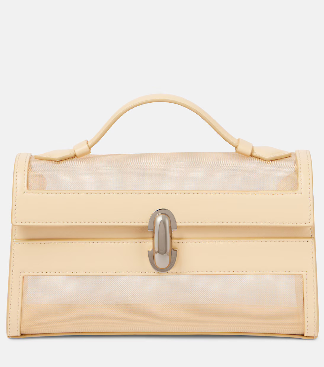 Symmetry Pochette leather-trimmed tote bag | Mytheresa (INTL)