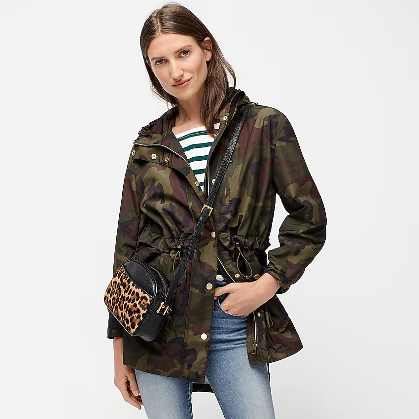 Perfect rain jacket in camo | J.Crew US