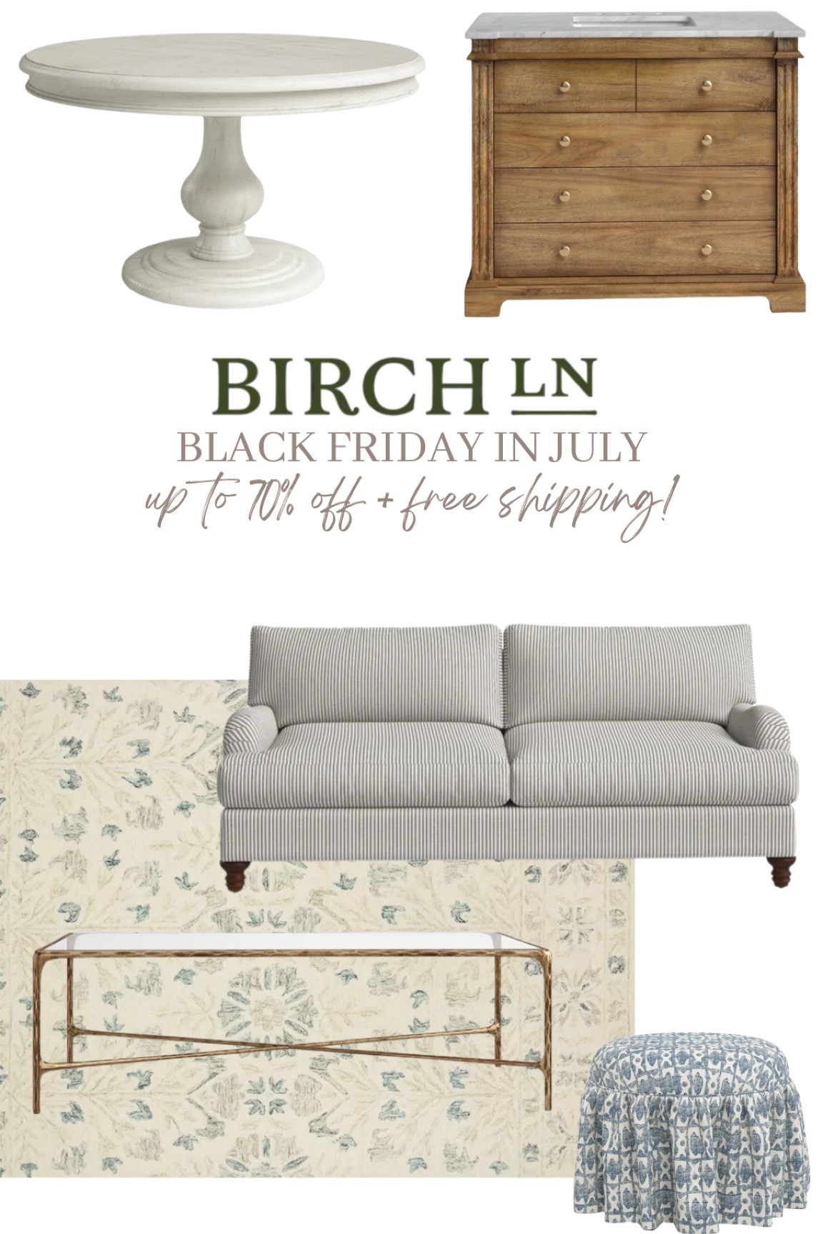 Get ready! Black Friday in July is almost here at Birch Lane! Prep your cart now for up to 70% off and free shipping! Sale starts 7/26! @birchlane #birchlanepartner #mybirchlane

#LTKSeasonal #LTKHome #LTKSaleAlert