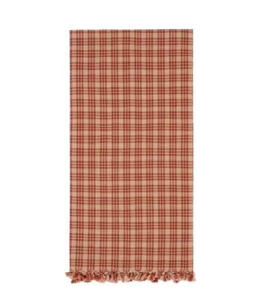 Katherine Plaid Woven Napkin, Sienna | The Avenue