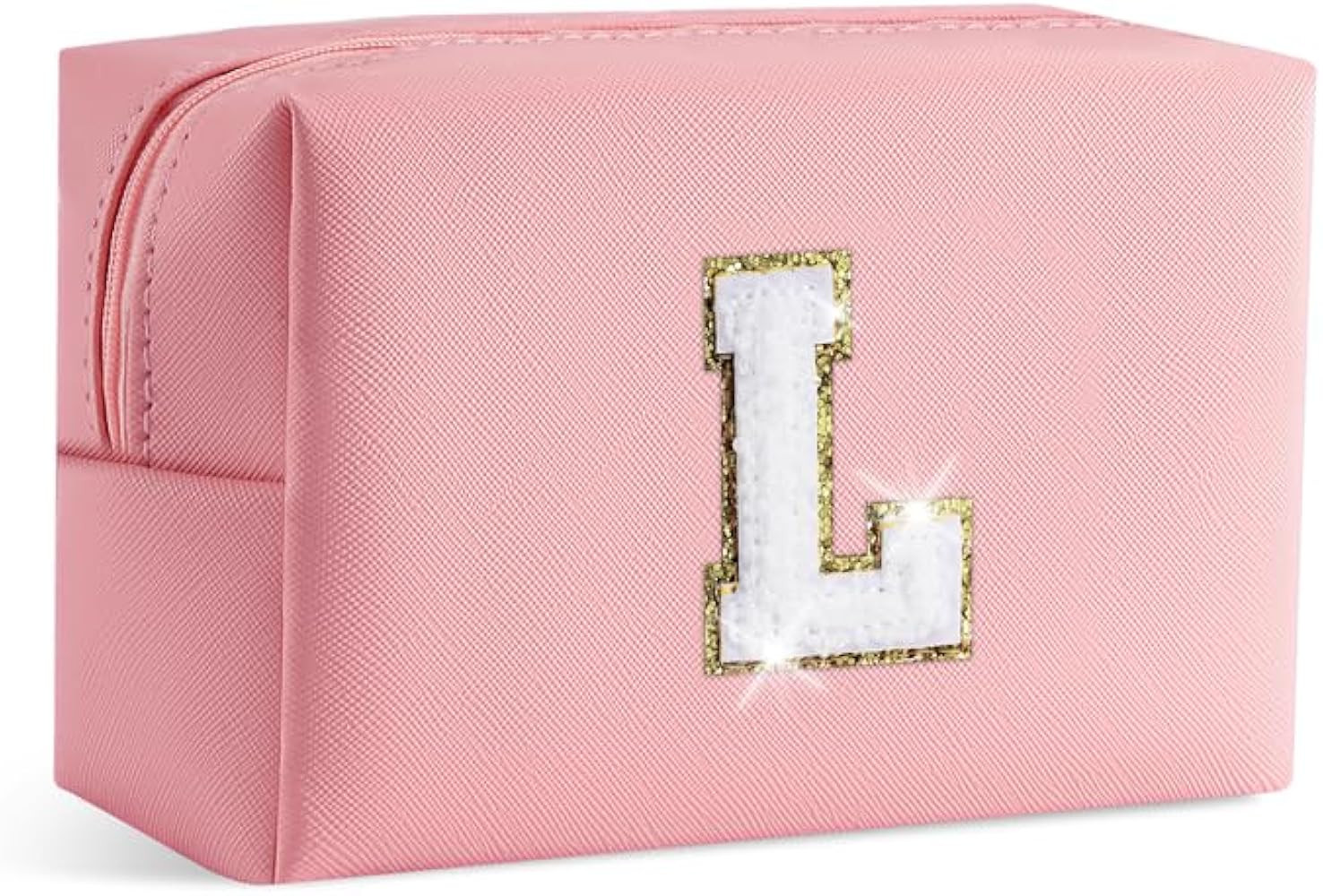 Initial Makeup Bag - Monogram Cute Makeup Bag Pink Makeup Bag Cosmetic Travel Bag Toiletry Bag, F... | Amazon (CA)