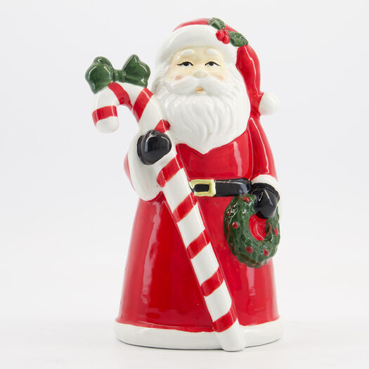 Red Santa Christmas Decoration 24x12cm | TK Maxx