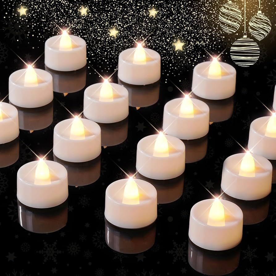 Amazon.com: BEICHI 12-Pack Timer Tea Lights Candles Battery Operated, LED Tea Lights with Timer, ... | Amazon (US)