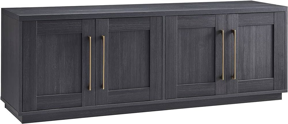 Henn&Hart Tillman Rectangular TV Stand for TV's up to 80" in Charcoal Gray | Amazon (US)