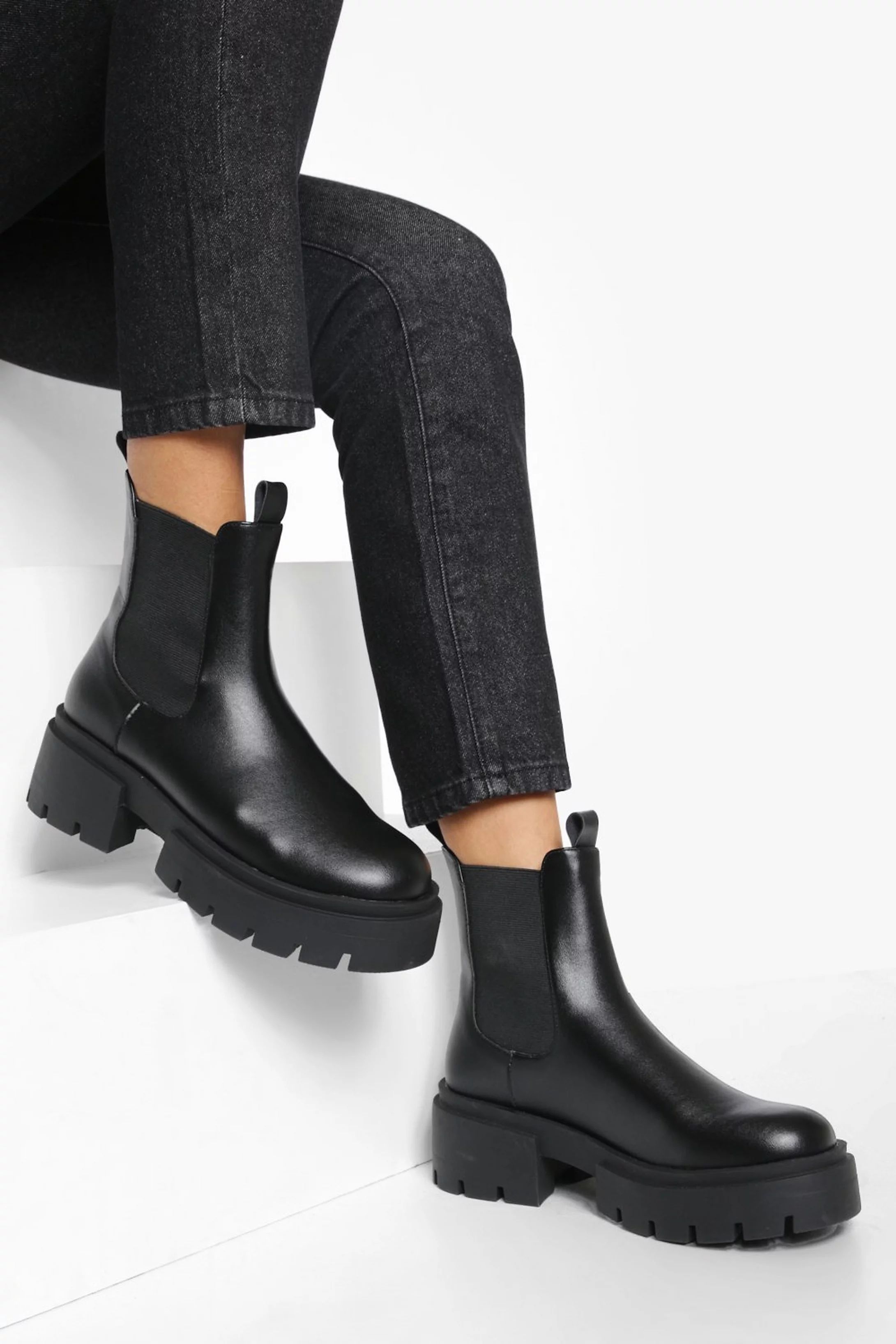 Chunky Split Sole Chelsea Boot | Boohoo.com (US & CA)